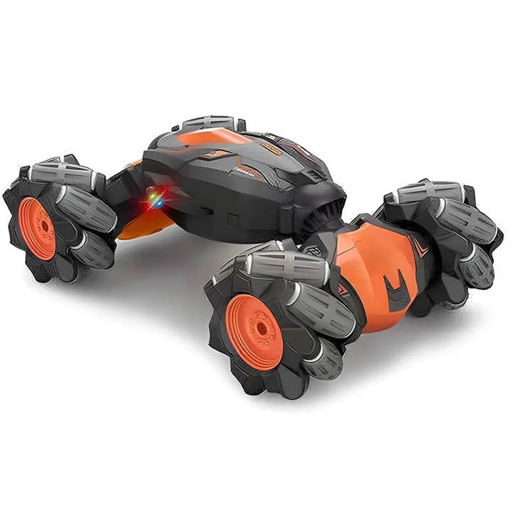 Twist Car 4x4 RC – Masina Acrobatica Transformabila, Control prin Gesturi, 2.4GHz, Drift 360°, Lumini LED, 6+