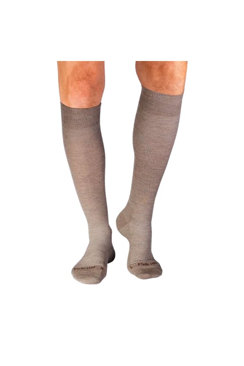 Чорапи Pirin Hill, Компресивни дълги, 57% мериносова вълна, бежови, 45-47 EU