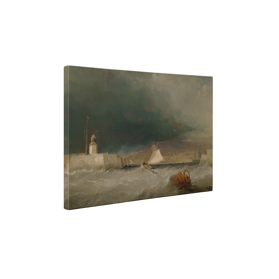 Furtuna pe malul marii - Tablou Canvas - 85x110 cm
