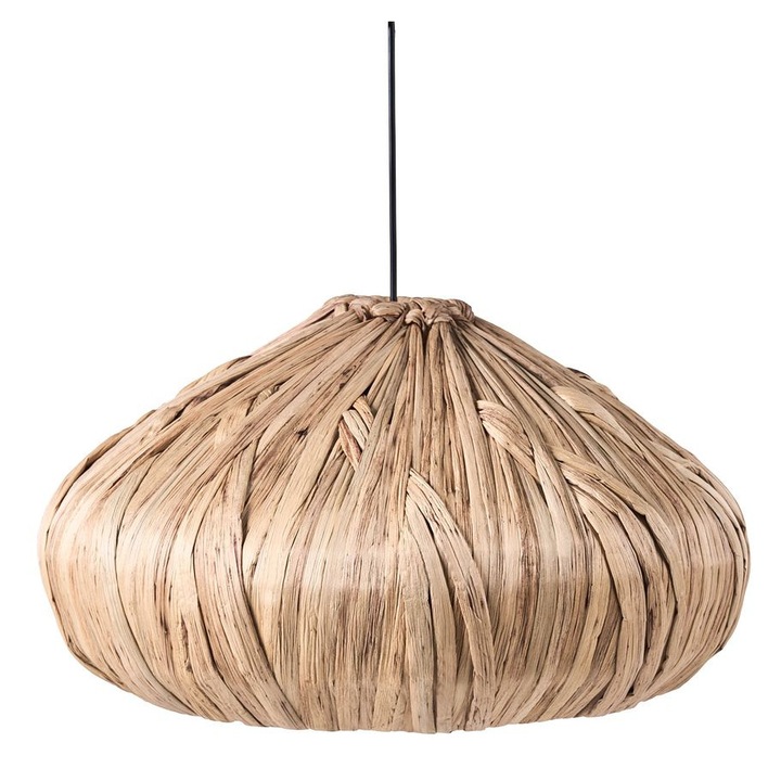 Lustra Beliani Pasos Jacint de apă Natural, Boho, 53x53x148cm