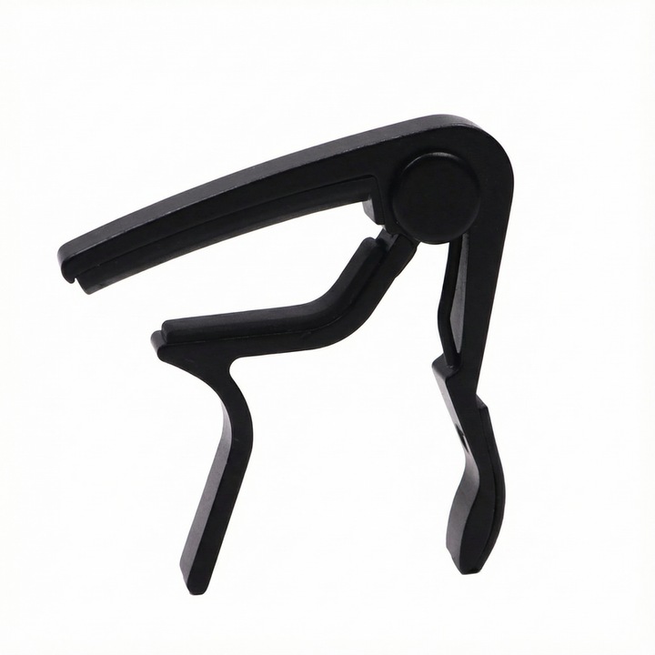 Capodastru universal pentru chitara, negru, design ergonomic, prindere puternica
