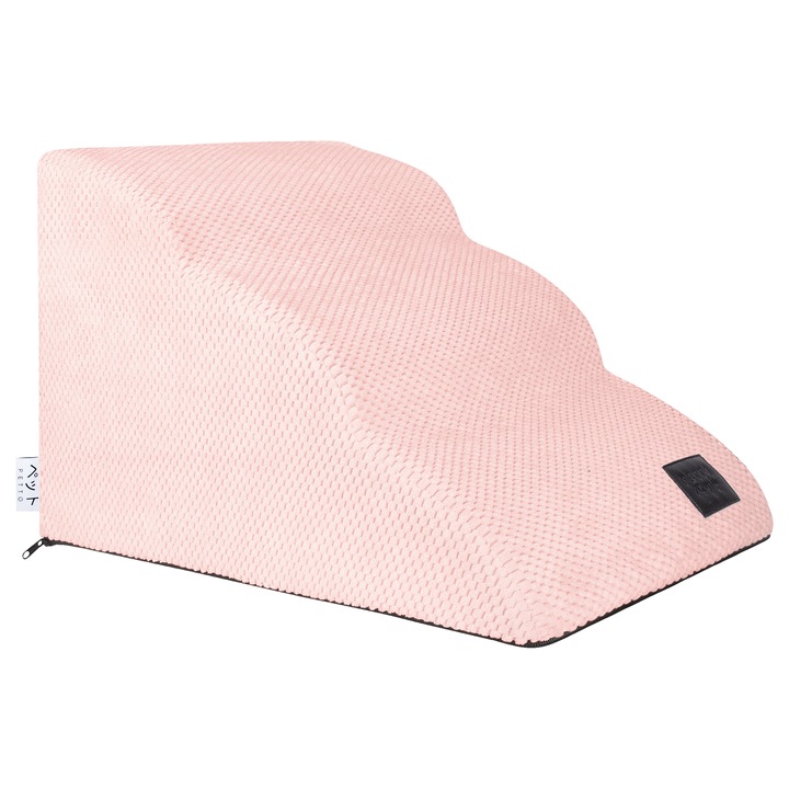 PETTO Kumo 3 – Scari pentru caini, trepte roz deschis