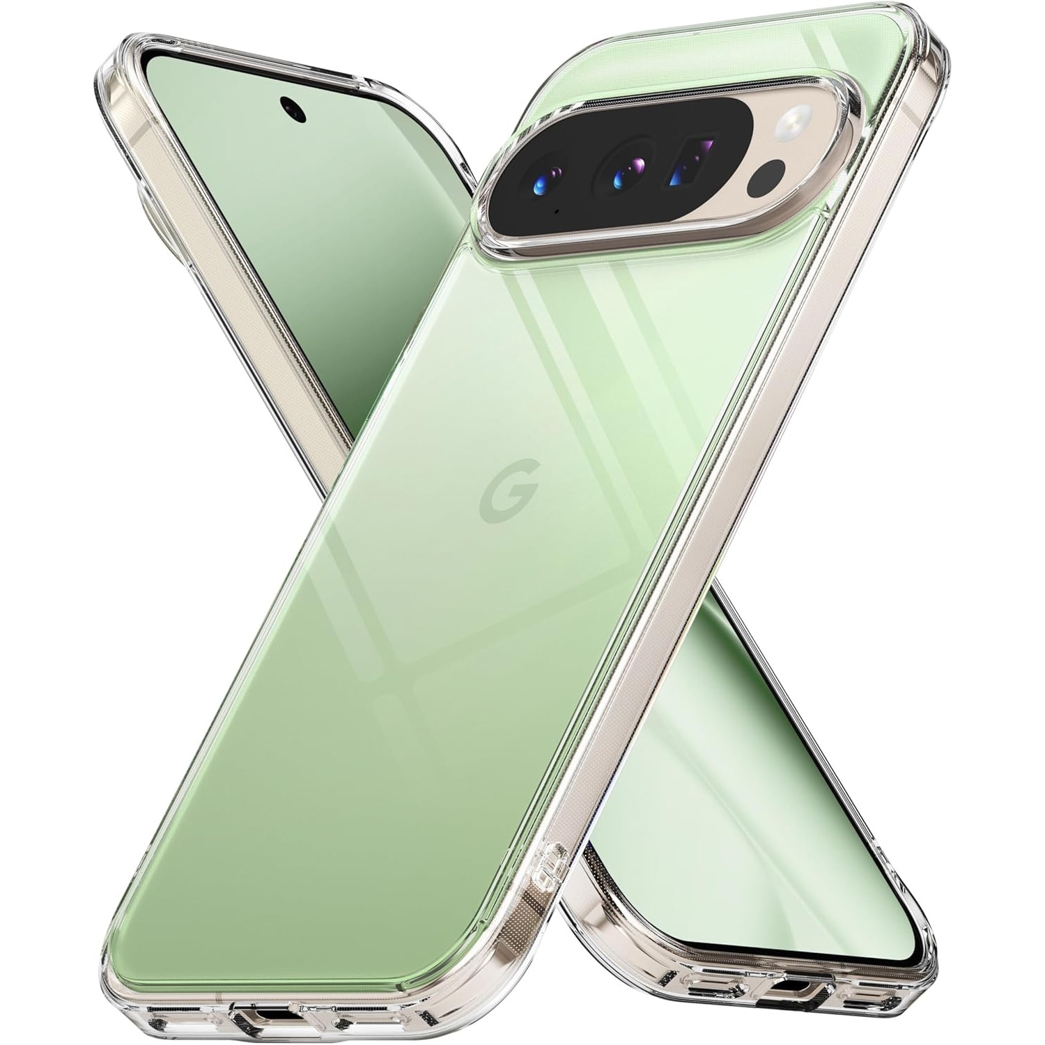 BestCase® Husa Anti Shock + Folie de sticla inclusa, Compatibil cu Google Pixel 10 / 10 Pro, Airbag 4 Corners, Transparent