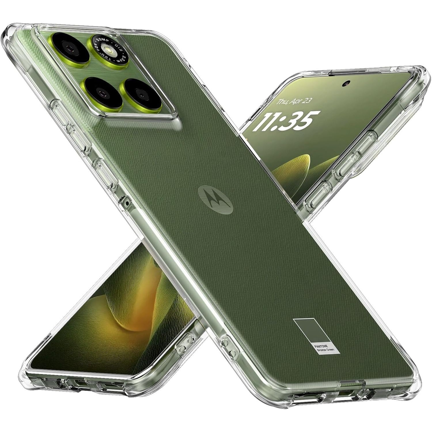 Intelli® Husa silicon compatibila cu Motorola Edge 70, Anti soc, Transparent