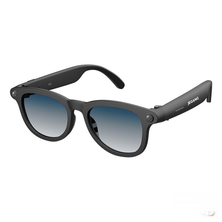 Ochelari Smart Bluetooth JEQANG G-863, fotografiere si videografie de inalta definitie, rezistenti la apa, culoare neagra