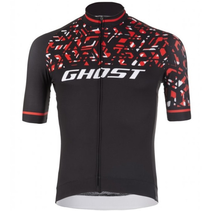 Tricou ciclism Ghost Factory Racing 2019-Negru/Rosu-S