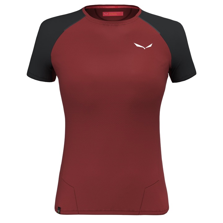 Tricou tehnic dama Salewa Pedroc Polartec Delta Grena, Visiniu