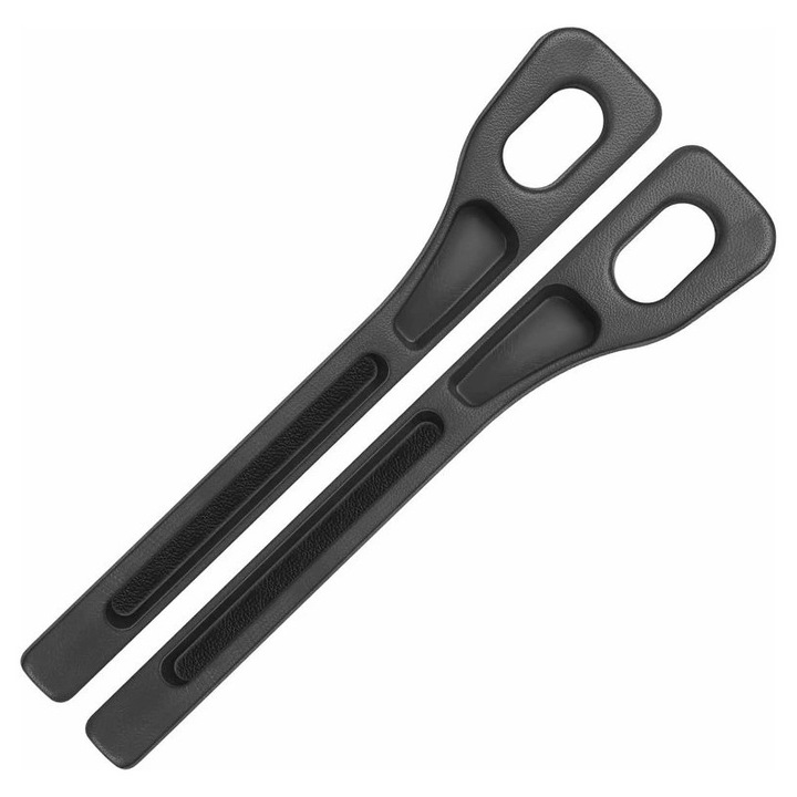 Set de 2 suporturi auto, Zola, anti-cadere, pentru telefon și chei, 40.9x6.5x3.3 cm, negre