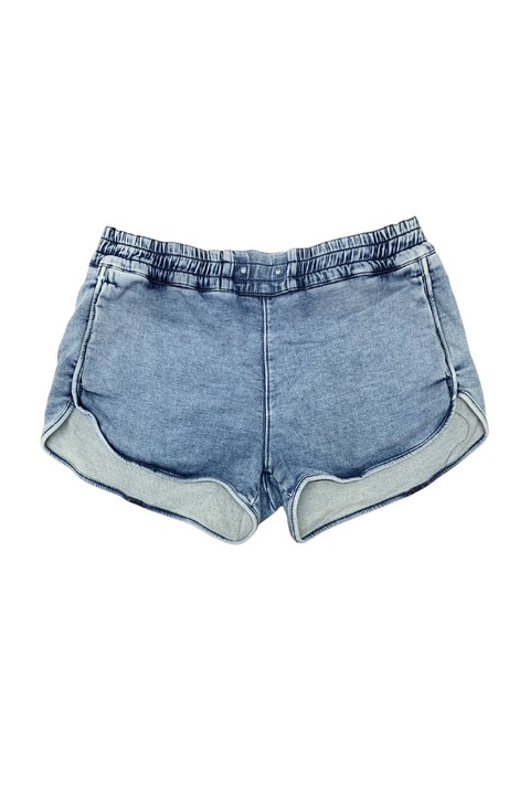 Pantaloni scurți damă Diesel Prazox JJJ, material JoggJeans, 2 buzunare laterale, Albastru deschis, S