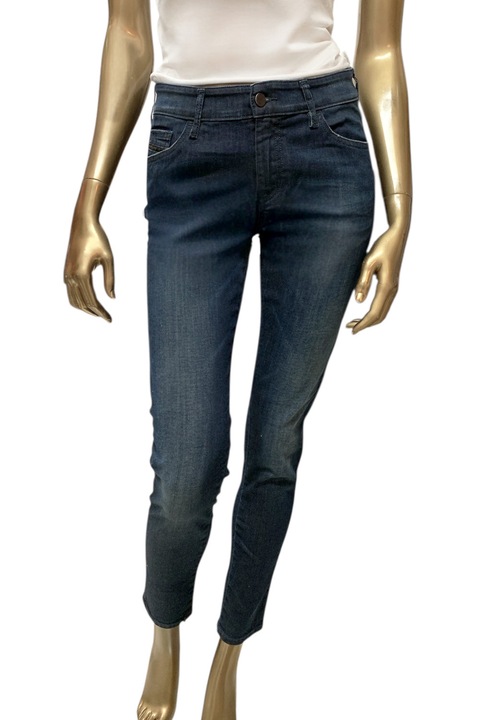 Дамски дънки Diesel Slim Fit 4235119 16121-38, Средна талия, Памук, Тъмносин, Тъмносин