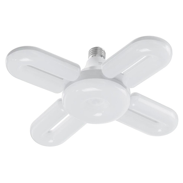 U-образна, четирираменна LED крушка с фасунга E27, 60 W - 6500K