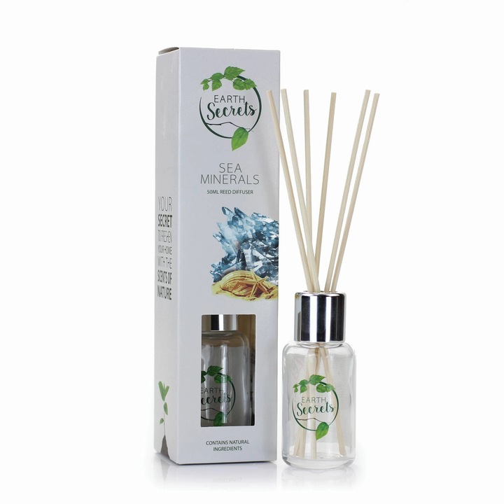 ASHLEIGH & BURWOOD szobai illatosító, SEA MINERALS diffúzor, 50 ml, 6 pálcás készlet