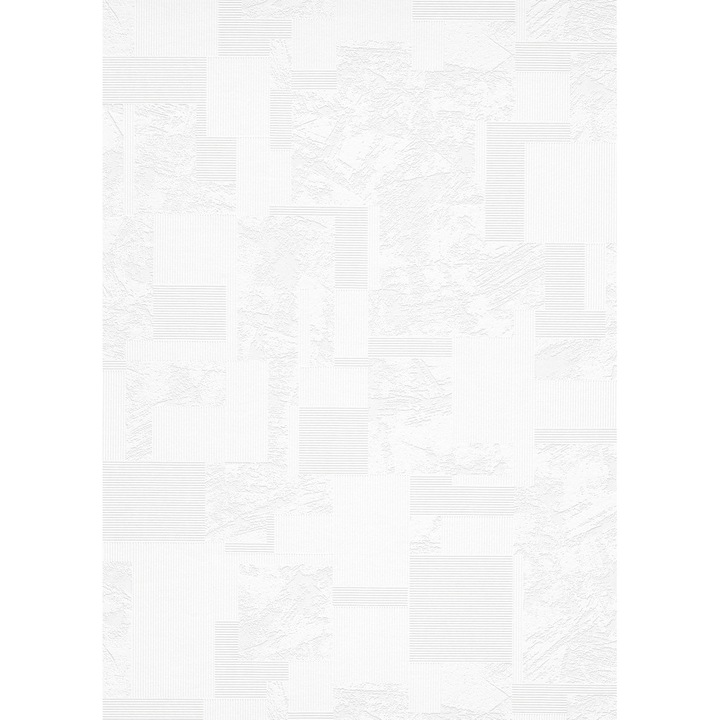 Tapet vlies DIMEX, rezistent, lavabil, alb, 53cm x 10m