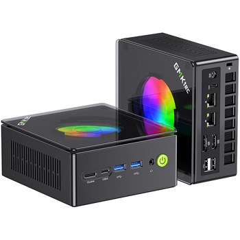 Mini PC GMKtec K11 cu procesor AMD Ryzen 9 8945HS pana la 5.2GHz, 32GB RAM, 1TB SSD, AMD Radeon 780M, Windows 11 Pro