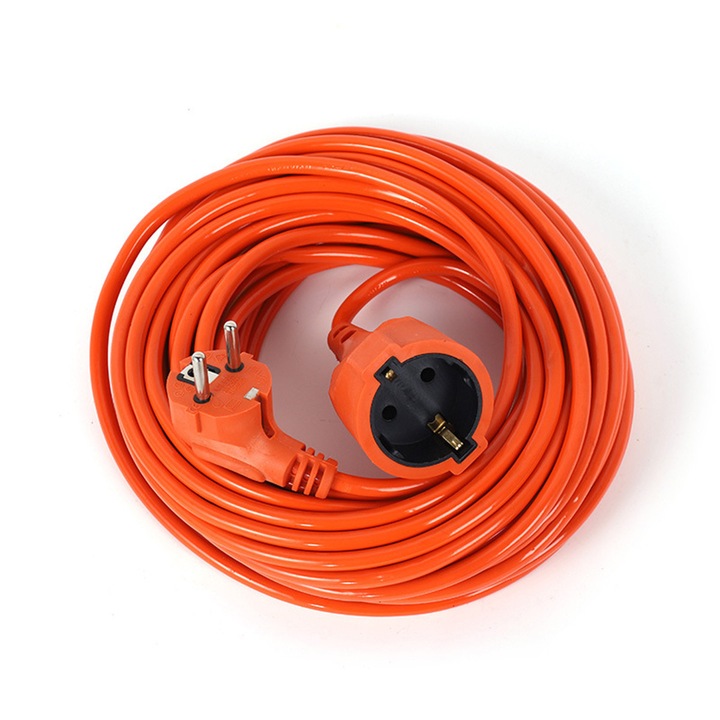 Удължител, YOUKUKE, 20 м, IP44, 16 A, оранжев