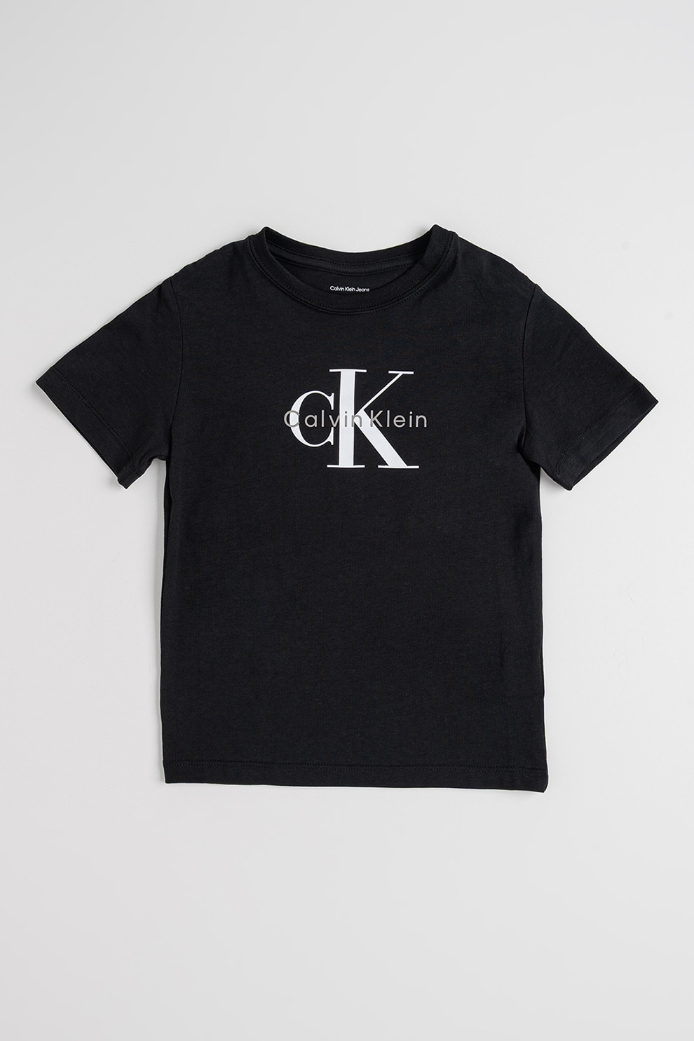 CALVIN KLEIN, Tricou de bumbac cu logo, Negru, 164 CM