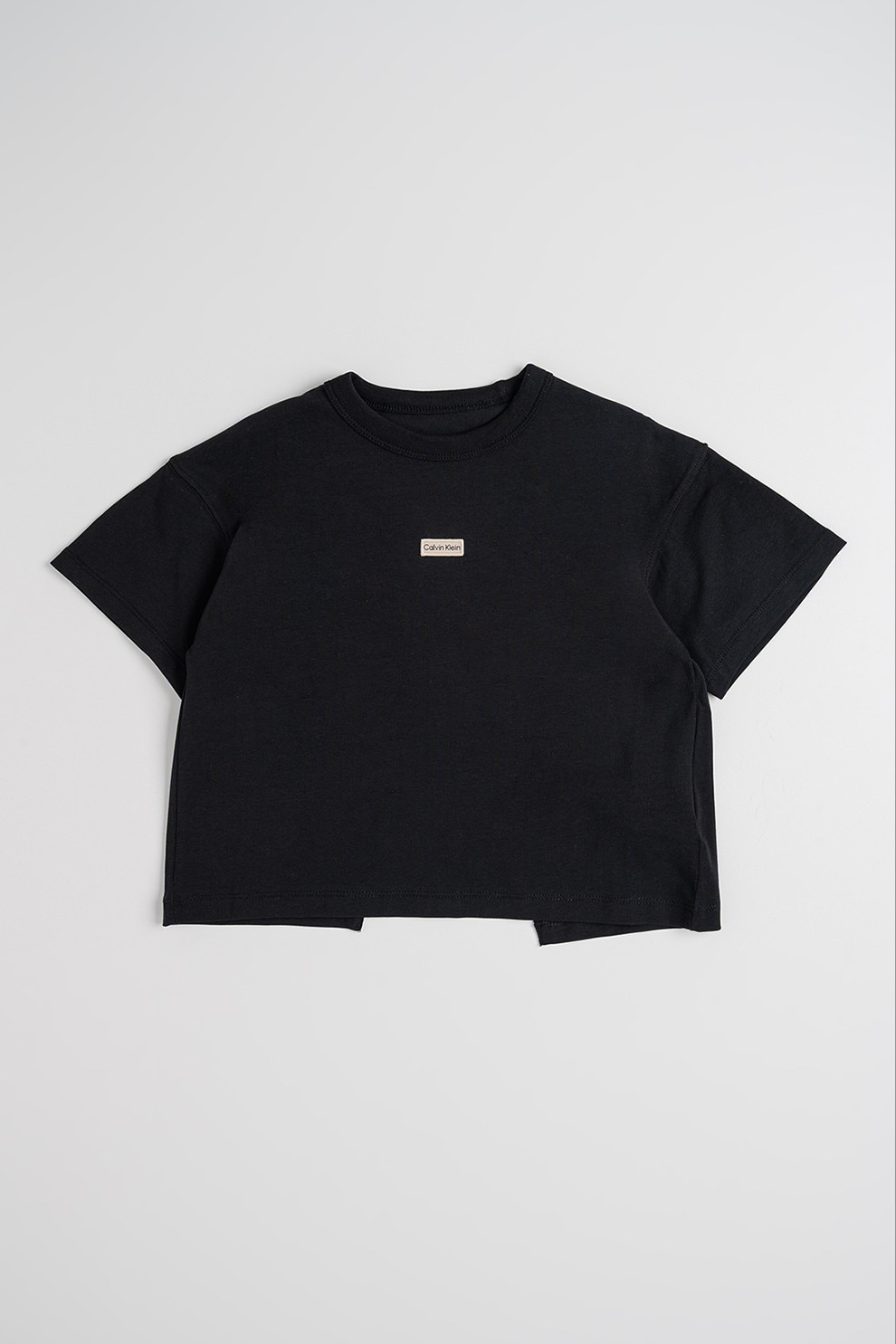 CALVIN KLEIN, Tricou din amestec de bumbac cu logo, Negru