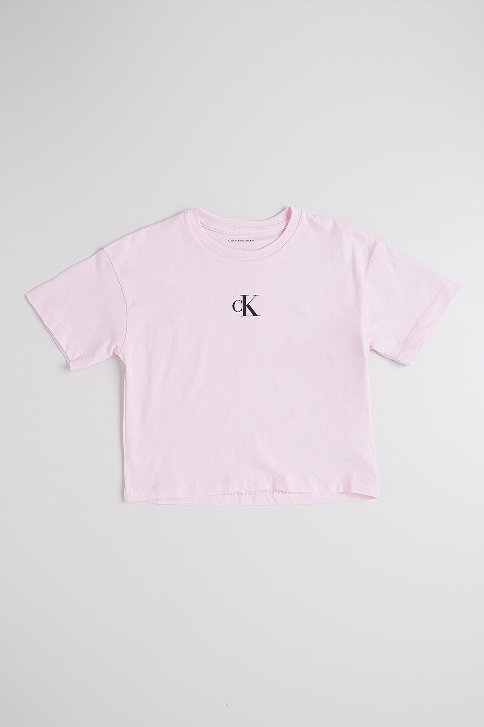 CALVIN KLEIN, Tricou lejer din bumbac, Roz pastel, 170 CM