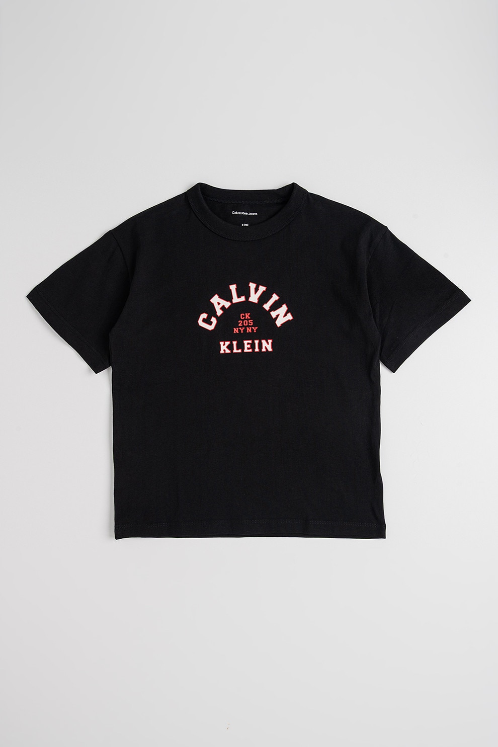 CALVIN KLEIN, Tricou de bumbac cu imprimeu, Negru, 164 CM