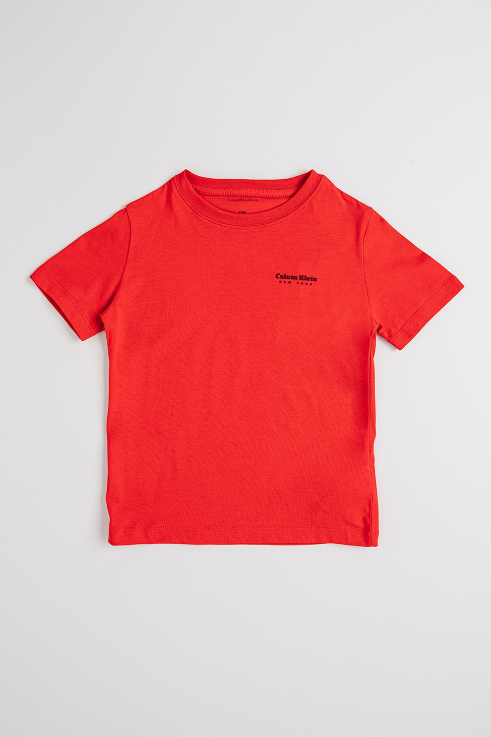 CALVIN KLEIN, Tricou de bumbac cu logo, Rosu, 164 CM