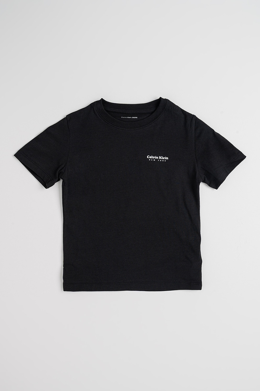 CALVIN KLEIN, Tricou de bumbac cu logo, Negru, 152 CM