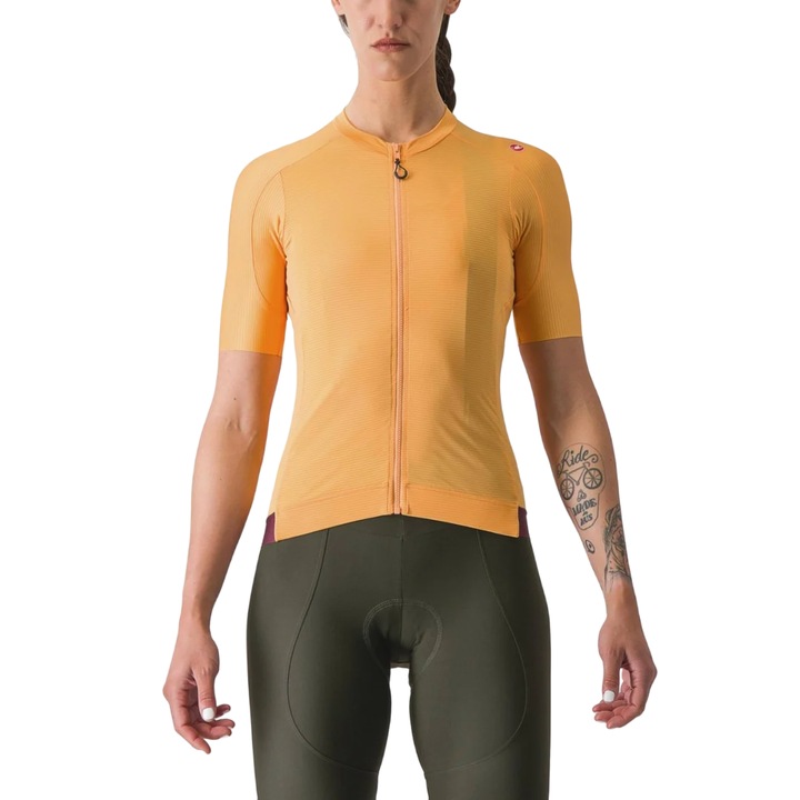 Tricou ciclism dama Castelli Espresso, Portocaliu