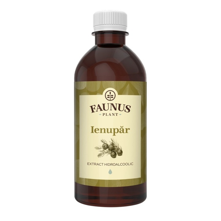 Tinctura de Ienupar, Faunus Plant, 500ml, contribuie la functionarea normala a prostatei, sistemului urinar si digestiv
