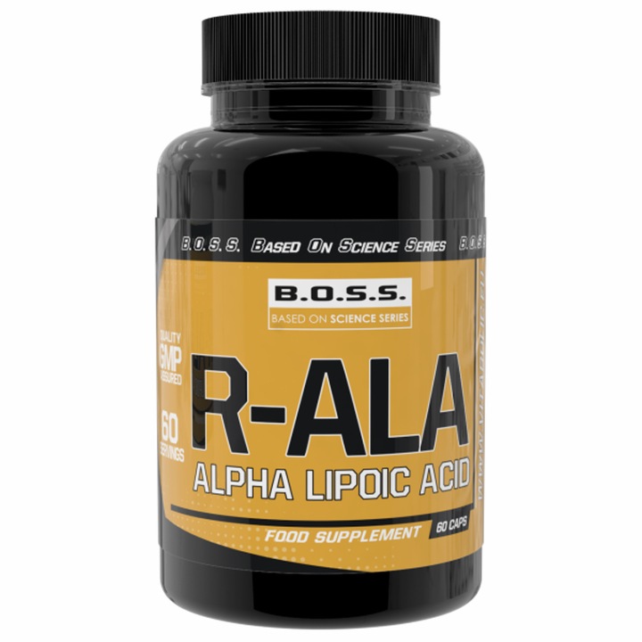 Supliment R-ALA Vitabolic, 60 capsule, antioxidant, ajută la stabilizarea glicemiei, acid alfa-lipoic