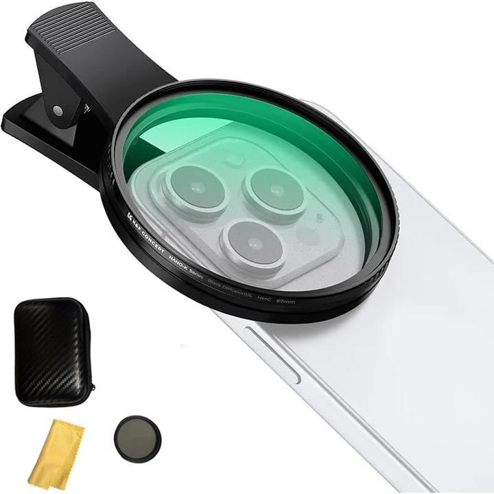 Filtru CPL Rqiurpn 67mm - Universal si profesionist!Asamblare prin insertie rapida, inclusiv husa si panza de curatare premium.Compatibil cu iPhone, Samsung, alte smartphone-uri si camere DSLR profesionale.Perfect pentru fotografii clare, fara reflexii