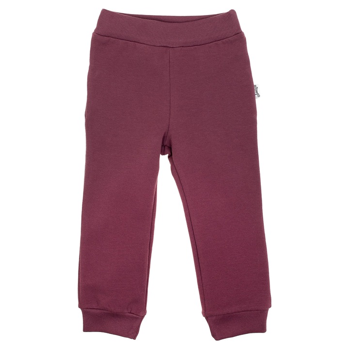 Pantaloni de trening Nicol, burgundy, bumbac, Barna