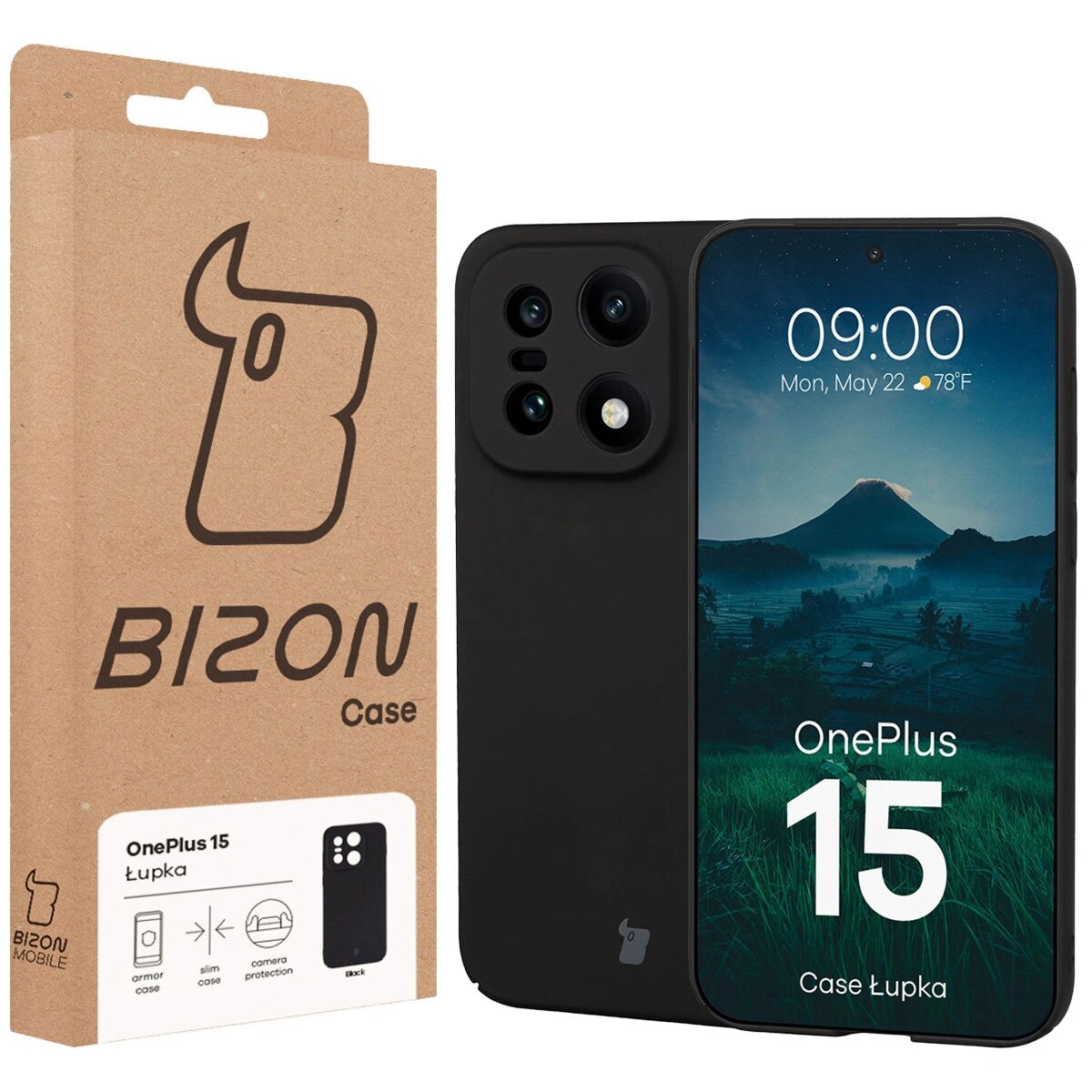 Husa, Bizon Case Lupka pentru OnePlus 15, Negru