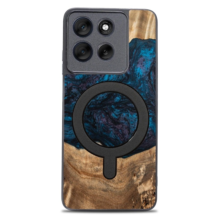 Husa, Bewood Unique - Planets pentru Motorola Moto G86 5G, Neptun Magnet