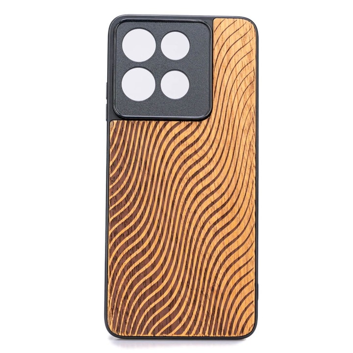 Husa, Bewood pentru Motorola Moto G86 5G, Valuri Merbau