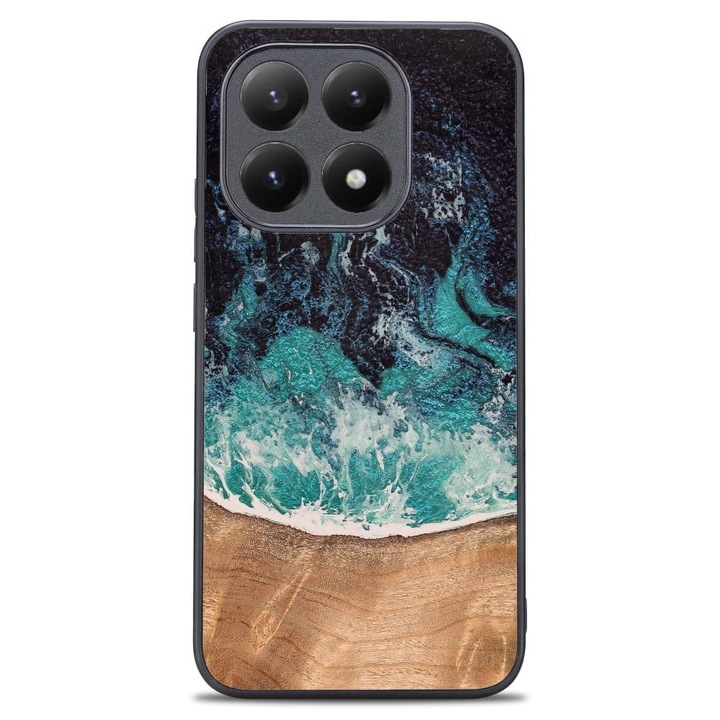 Калъф, Bewood Unique за Xiaomi 15T, Синьо-Кафяви