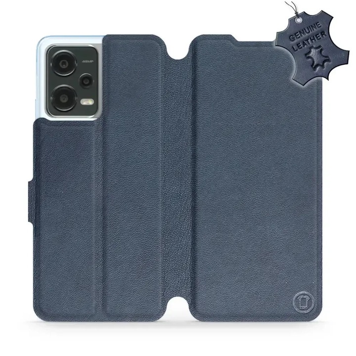 Husa, Mobiwear - Leather - L_NBS pentru Xiaomi Poco X5, Albastru Inchis