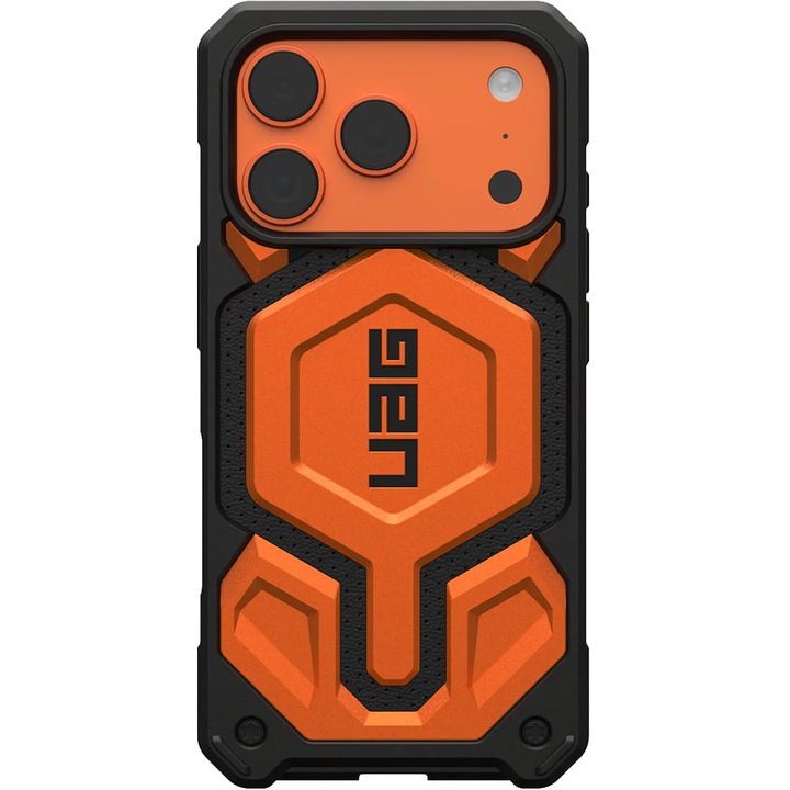 Калъф, Urban Armor Gear Monarch Pro Mag за iPhone 17 Pro, Оранжеви С Черни Елементи