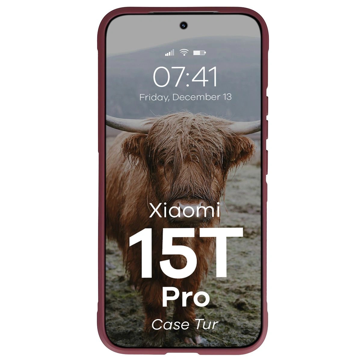 Husa, Bizon Case Tur pentru Xiaomi 15T Pro, Rosu Inchis