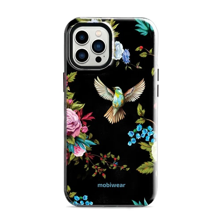 Калъф, Mobiwear - Elite Pro - ED09E за iPhone 12 Pro Max, Нощен Колибри