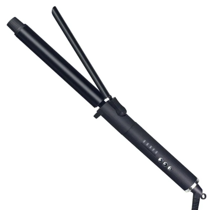 9910-es elektromos forgó hajsütővas, Nano titán 25 mm, 360 fokban forgatható, gyors felmelegedés, akár 230 fokig