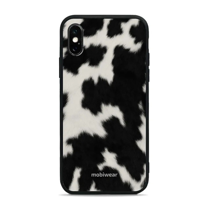 Husa, Mobiwear - Glossy Case - G165G pentru iPhone X, Blana De Vaca