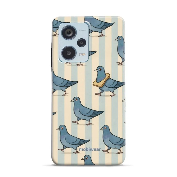 Калъф, Mobiwear - Elite Pro - EP91E за Xiaomi Redmi Note 12 Pro+ 5G, Сини Гълъби