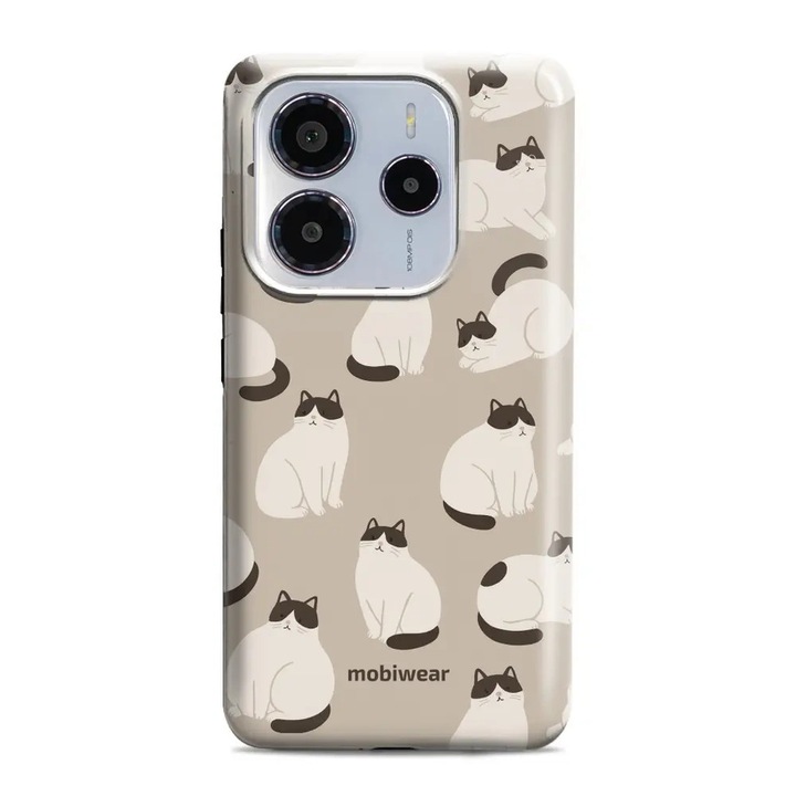 Калъф, Mobiwear - Elite Pro - E160E за Xiaomi Redmi Note 14 5G, Котешко Кафе