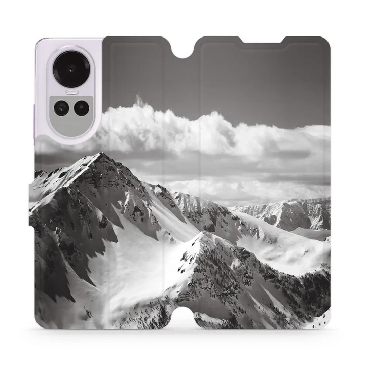 Husa, Mobiwear - Book - M152P pentru Oppo Reno10 Pro 5G, Varf De Munte