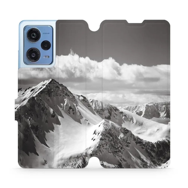 Калъф, Mobiwear - Book - M152P за Xiaomi Redmi Note 12 Pro 5G, Планински Връх