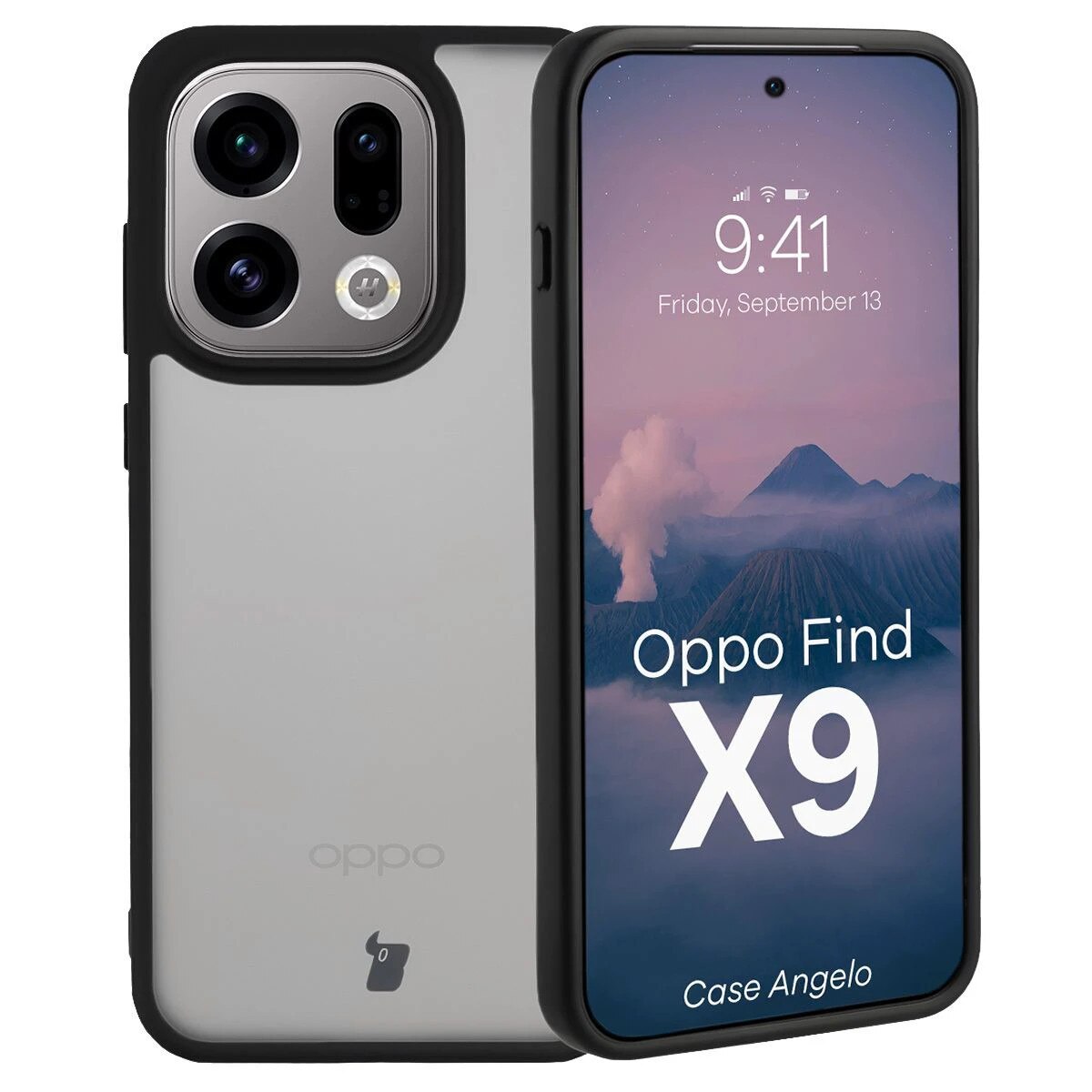 Husa, Bizon Case Angelo pentru Oppo Find X9, Colorata Cu Rama Neagra