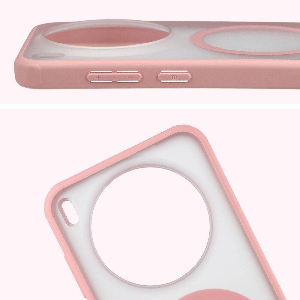 Case Roz Husa, Bizon Case MatteO pentru Vivo X300, Roz Deschis Fumuriu - eMAG.ro