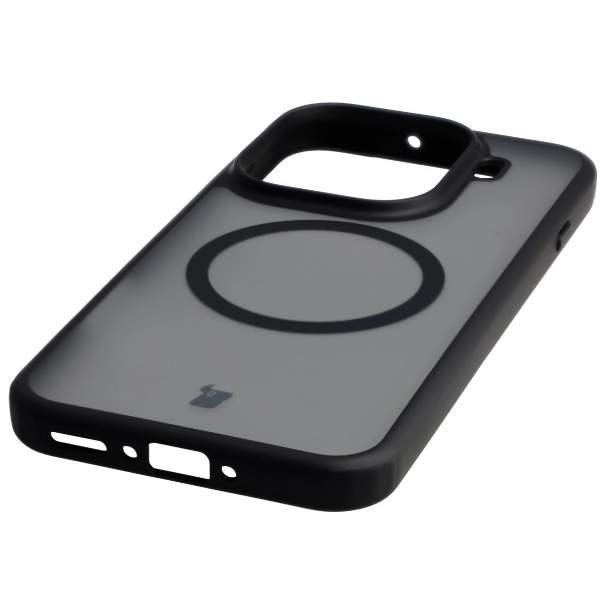 Husa, Bizon Case MatteO pentru Oppo Find X9 Pro, Fumuriu-Negru
