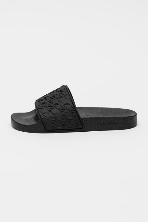 Karl Lagerfeld, Papuci cu logo Kondo II, Negru, 35