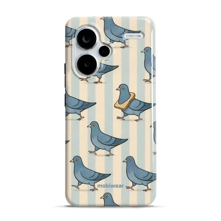 Калъф, Mobiwear - Elite Pro - EP91E за Xiaomi Redmi Note 13 Pro Plus 5G, Сини Гълъби