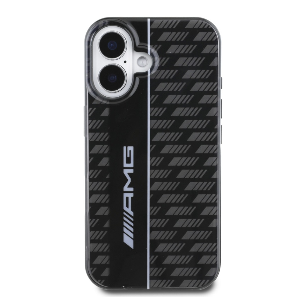 Carcasa telefon, DKNY, design checkered, MagSafe, neagră, pentru iPhone 16